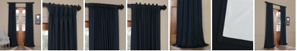Exclusive Fabrics & Furnishings Solid Cotton Blackout 50" x 108" Curtain Panel